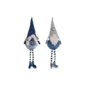 Julepynt DKD Home Decor Bl Hvid Gr Dvrg 13 x 12 x 54 cm (2 enheder)