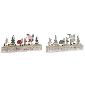 Adventskalender DKD Home Decor Tr MDF 45 x 1 x 19 cm 45 x 2 x 19 cm (2 enheder)