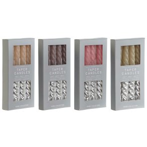 Lys DKD Home Decor To-farvet 2 x 2 x 18,5 cm (4 Dele) (4 enheder)