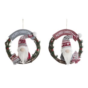 Hngende dekoration DKD Home Decor Multifarvet 35 x 9 x 35 cm (2 enheder)