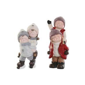 Julepynt DKD Home Decor Multifarvet Brn 18,5 x 22 x 51 cm (2 enheder)