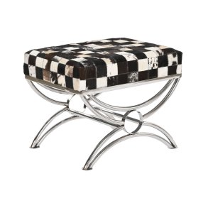 Stol DKD Home Decor Brun Fl�defarvet S�lvfarvet M�rkebrun St�l 53 x 40 x 43 cm