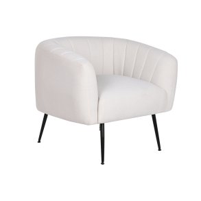 Lnestol DKD Home Decor Sort Beige Gylden Skum Tr Metal 81 x 75 x 73 cm