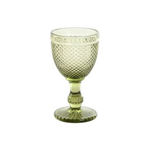 S�t med glas DKD Home Decor Gr�n Krystal 325 ml