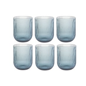Glass�t DKD Home Decor Bl� Krystal 240 ml (6 enheder)