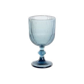S�t med glas DKD Home Decor Bl� Krystal 325 ml