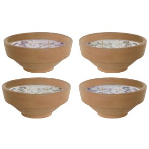 Duftlys DKD Home Decor Natur Cottage 250 g (4 enheder)