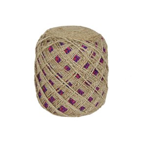 Fodsttte Home ESPRIT Brun Multifarvet Jute 40 x 40 x 45 cm