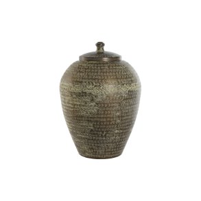Vase Home ESPRIT Grn Aluminium 40 x 40 x 49 cm