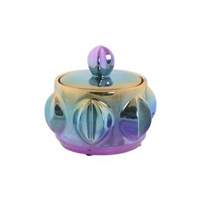 Vase Home ESPRIT Multifarvet Stentj Moderne 15 x 15 x 14 cm