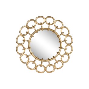 Vgspejl Home ESPRIT Gylden 95 x 5 x 95 cm