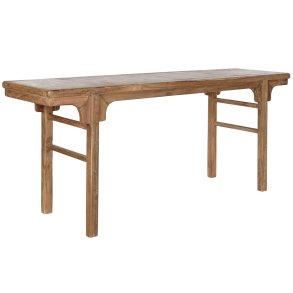 Sofabord Home ESPRIT M�rkebrun Teak 195 x 50 x 82 cm