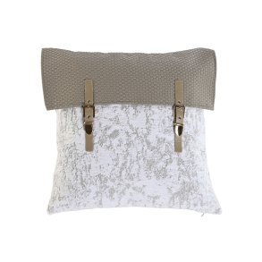 Pude Home ESPRIT Hvid 45 x 10 x 45 cm