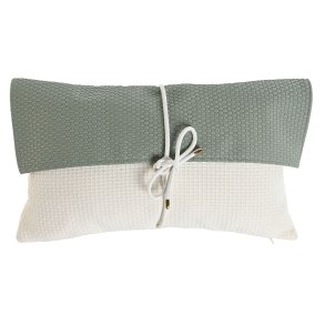 Pude Home ESPRIT Hvid Gr�n 50 x 10 x 30 cm