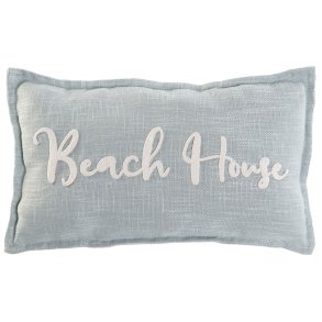 Pude Home ESPRIT Beach Hvid Himmelbl Middelhavet 60 x 10 x 35 cm