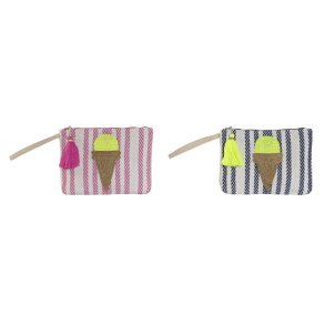 Toilettaske Home ESPRIT Bl Pink 26 x 2 x 19 cm (2 enheder)