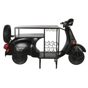 Flaskereol Home ESPRIT Brun Sort Jern Mangotr 195 x 70 x 106 cm