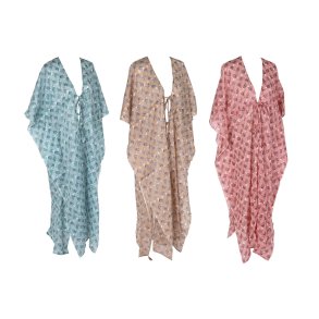 Sarong Home ESPRIT Brun Turkisbl Koral (3 enheder)