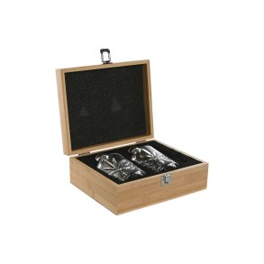 Whisky S�t Home ESPRIT Natur Bambus Krystal