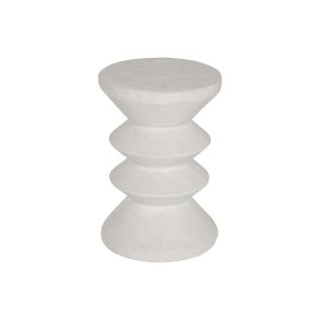 Lille serveringsbord Home ESPRIT Hvid Harpiks 31 x 31 x 45 cm