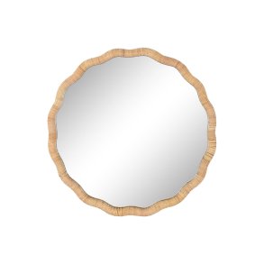 Vgspejl Home ESPRIT Natur Scandi 80 x 4,5 x 80 cm