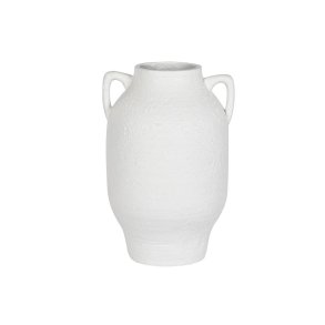 Vase Home ESPRIT Hvid Glasfiber 41 x 39 x 60 cm