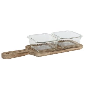 Snack bakke Home ESPRIT Natur 320 ml 36 x 11 x 6 cm