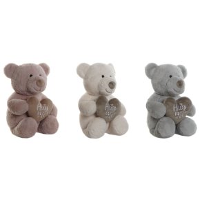 Bamse Home ESPRIT Bl� Hvid Pink 25 x 30 x 37 cm (3 enheder)