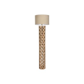 Gulvlampe Home ESPRIT Beige Natur Mangotr 220 V 41,5 x 41,5 x 158 cm
