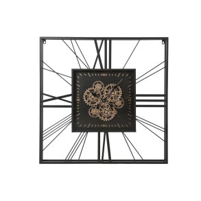Vgur Home ESPRIT Sort Gylden Metal Krystal 80 x 8 x 80 cm