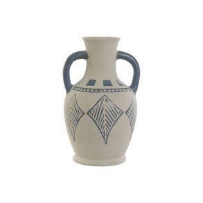 Vase Home ESPRIT Bl Beige Keramik Middelhavet 15 x 15 x 25 cm