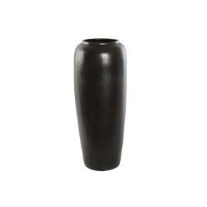 Vase Home ESPRIT M�rkebrun Keramik 20 x 20 x 50 cm