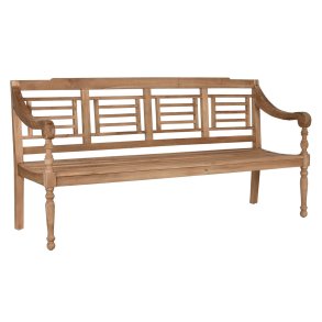 B�nk Home ESPRIT Natur Teak Kobberstik 200 x 65 x 101 cm