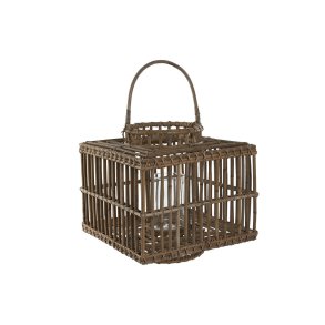 Lyseholder Home ESPRIT Natur Krystal 35 x 35 x 35 cm