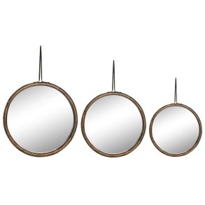 Vgspejl Home ESPRIT Natur Tropisk (3 Dele)