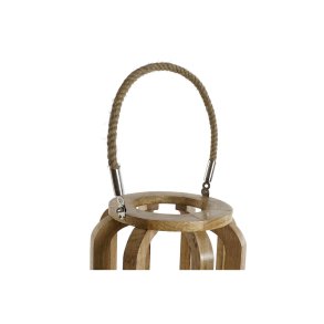 Lyseholder Home ESPRIT Natur Krystal Mangotr 25 x 25 x 35 cm