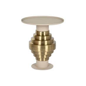 Sofabord Home ESPRIT Fldefarvet Gylden 46 x 46 x 52 cm