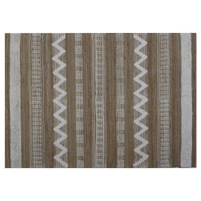 Tppe Home ESPRIT Hvid Brun Boho 200 x 300 x 1 cm
