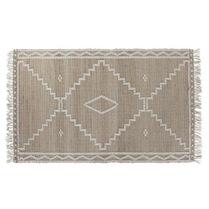 Tppe Home ESPRIT Hvid Natur Boho 160 x 230 x 1 cm