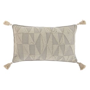 Pude Home ESPRIT Beige Natur Boho 50 x 8 x 30 cm