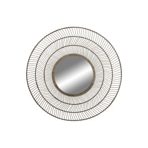 Vgspejl Home ESPRIT Natur Tropisk 110 x 2,5 x 110 cm