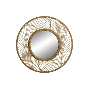 Vgspejl Home ESPRIT Natur Tropisk 70 x 2 x 70 cm