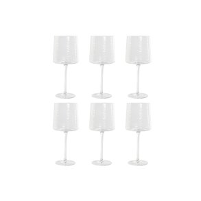 S�t med glas Home ESPRIT Gennemsigtig Krystal 9,6 x 9,6 x 22,5 cm (6 enheder)