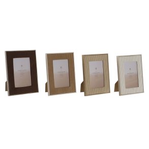 Fotoramme Home ESPRIT Brun Beige Fljl Krystal Moderne (4 enheder)
