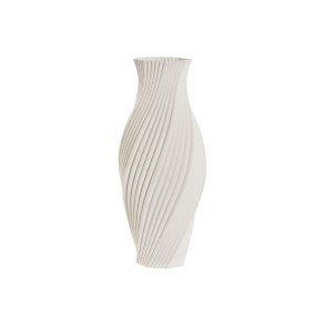 Vase Home ESPRIT Hvid Stentj Moderne 16 x 16 x 40 cm