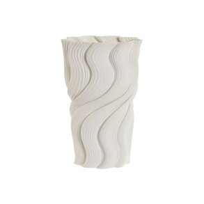 Vase Home ESPRIT Hvid Stentj Moderne 16 x 16 x 26 cm