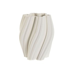 Vase Home ESPRIT Hvid Stentj Moderne 16,5 X 16,5 X 20,5 cm