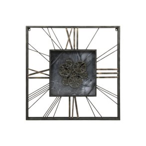 Vgur Home ESPRIT Sort Gylden Metal Krystal 80 x 8 x 80 cm