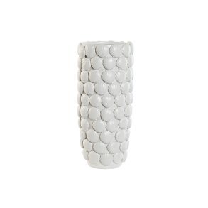 Vase Home ESPRIT Hvid Stentj Middelhavet 15,5 X 15,5 X 33,5 cm