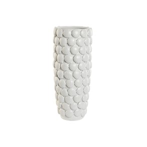 Vase Home ESPRIT Hvid Stentj Middelhavet 16,5 x 16,5 x 38,5 cm
